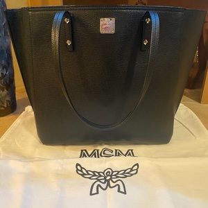 MCM Zip Top Tote Bag.